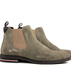 Tommy Hilfiger Signature Chelsea Boots Taupe Nomad Suede