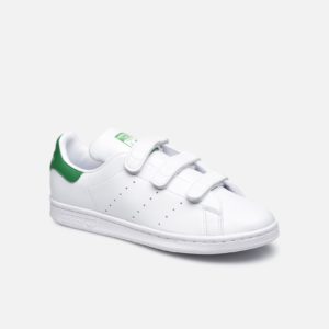 stan smith cf-adidas-white green