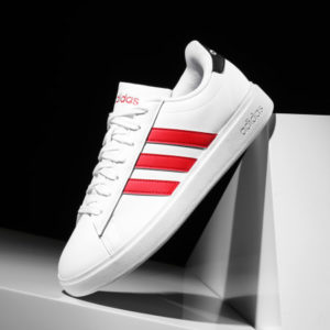 adidas-grand court 2.0-white red