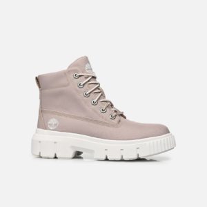 Nos bottines légères Greyfield pour femme sont fabriquées en tissu ReBOTL™ contenant au moins 50 % de plastique recyclé. Parfaite pour se déplacer d'une saison à l'autre, la tige en toile de ces bottines haute adhérence est dotée d'un traitement Defender Repellent Systems® qui aide à éviter les taches et à les garder en bon état plus longtemps. Ce modèle utilitaire avant-gardiste a puisé son inspiration sur les chantiers de travail.