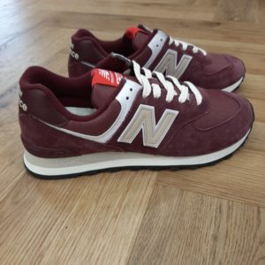 sneaker homme new balance 574 hmg bordeau
