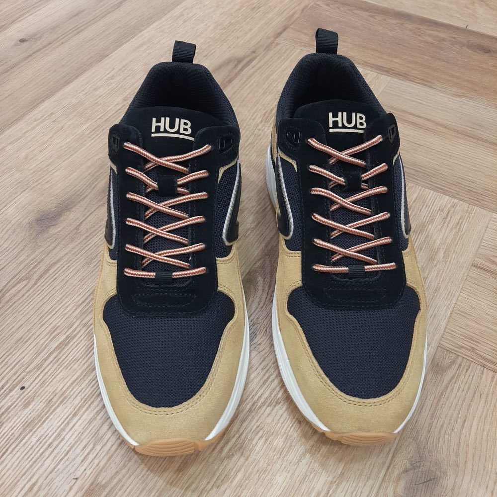 Hub Sneakers Glide Noir Caramel Premium shoes Saumur Habille vos