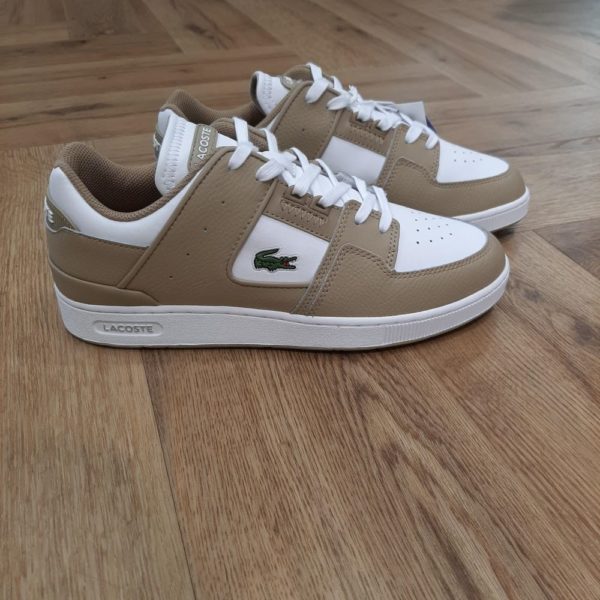 Lacoste Court Cage Beige-sneakers lacoste-baskets lacoste-chaussures lacoste pour homme