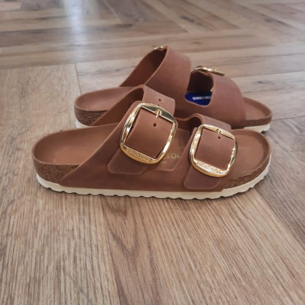 Arizona Big Buckle Cognac- arizona big buckle cognac-Arizona Big Buckle Cuir huilé - Cognac