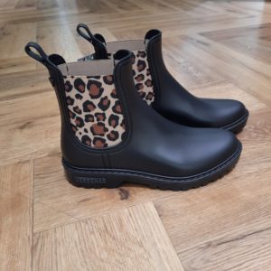 Verbenas Noir Léopard-rainboots verbenas-bottes de pluie