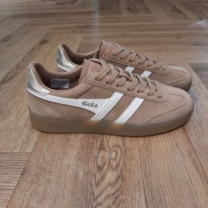 Gola Viper Caramel-baskets gola viper beige et doré pour femme