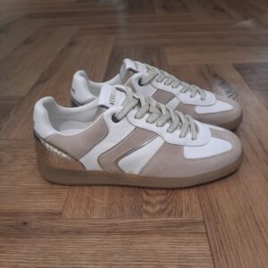 Verbenas Sora Blanc Beige-Verbenas Sora Blanc Beige-Baskets Sora Sibela Blanc-Écru-Or-chaussures verbenas