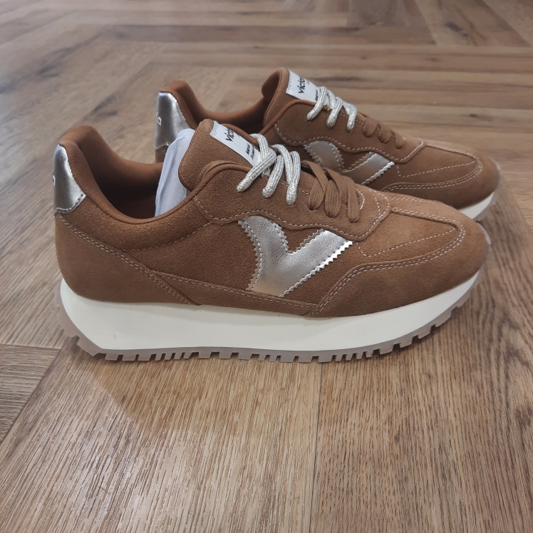 Victoria Viento Cuero-Sneakers pour femme avec semelle crantée