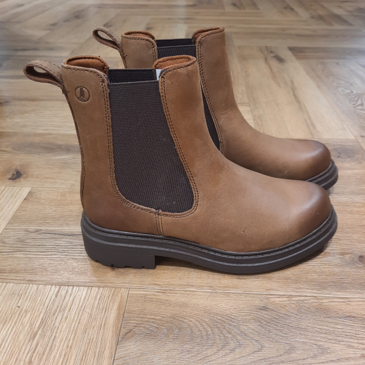 Clarks Orinoco 3 Top-bottines chelsea pour femme en cuir marron