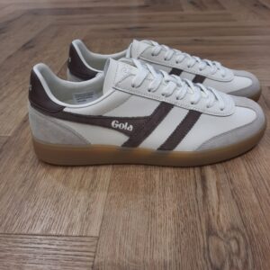 chaussure gola viper en cuir pour homme-Gola Viper White Brown