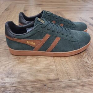 Gola Equipe Dark Khaki-chaussures gola equipe en vert-En matière de baskets fiables, l'Equipe II Suede pour homme est un choix sûr.